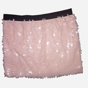 Pink Sparkle Sequin Skirt